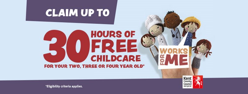 30 hours free childcare promotion banner